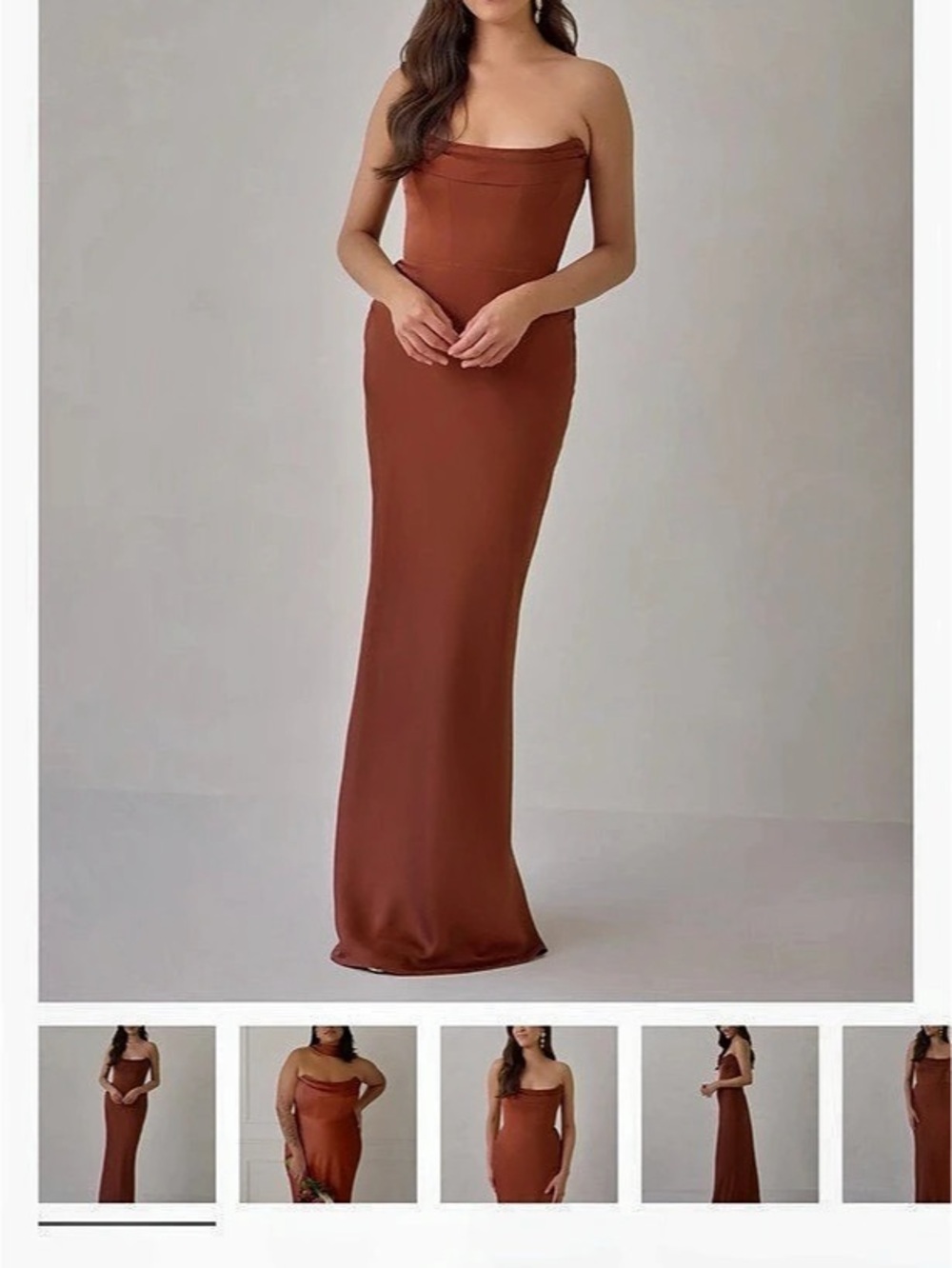 Park & Fifth Paloma Dress Maxi in Brown
